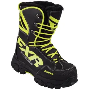 FXR X Cross Snowmobile Boot Black/HiVis