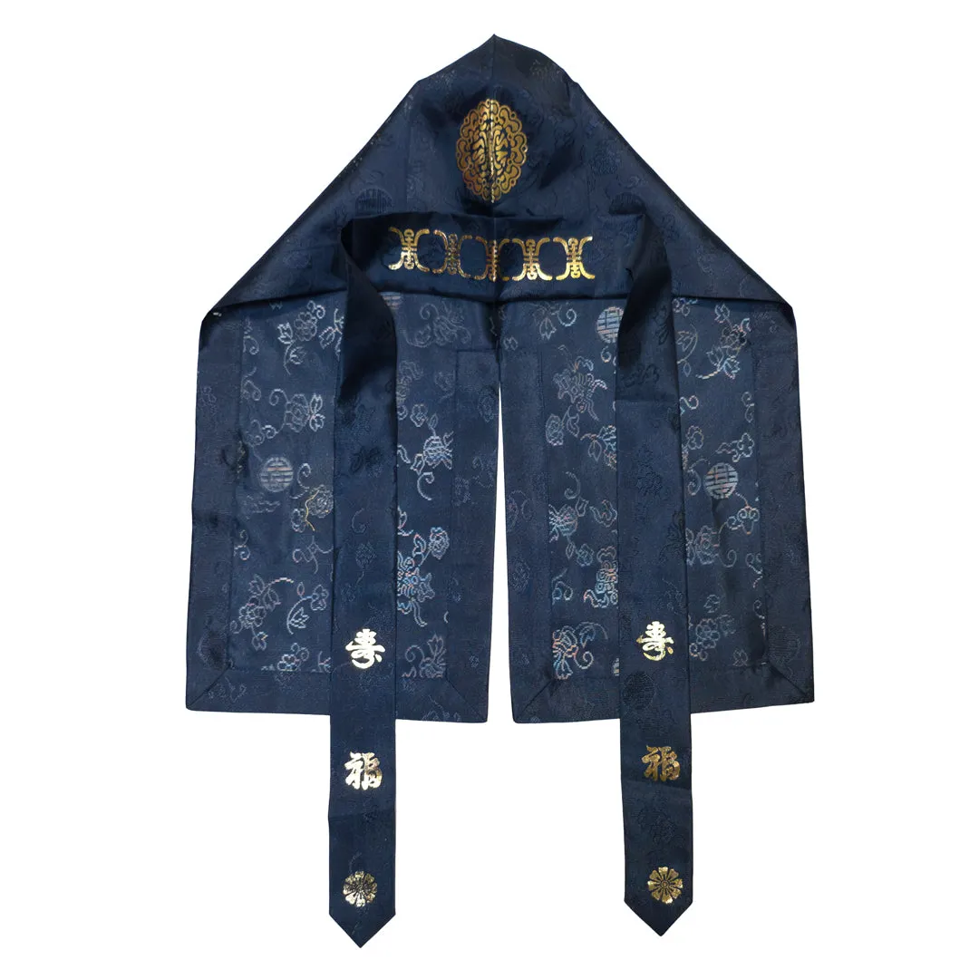 Hanbok Baby Boy 4-piece Set - King Red/Indigo