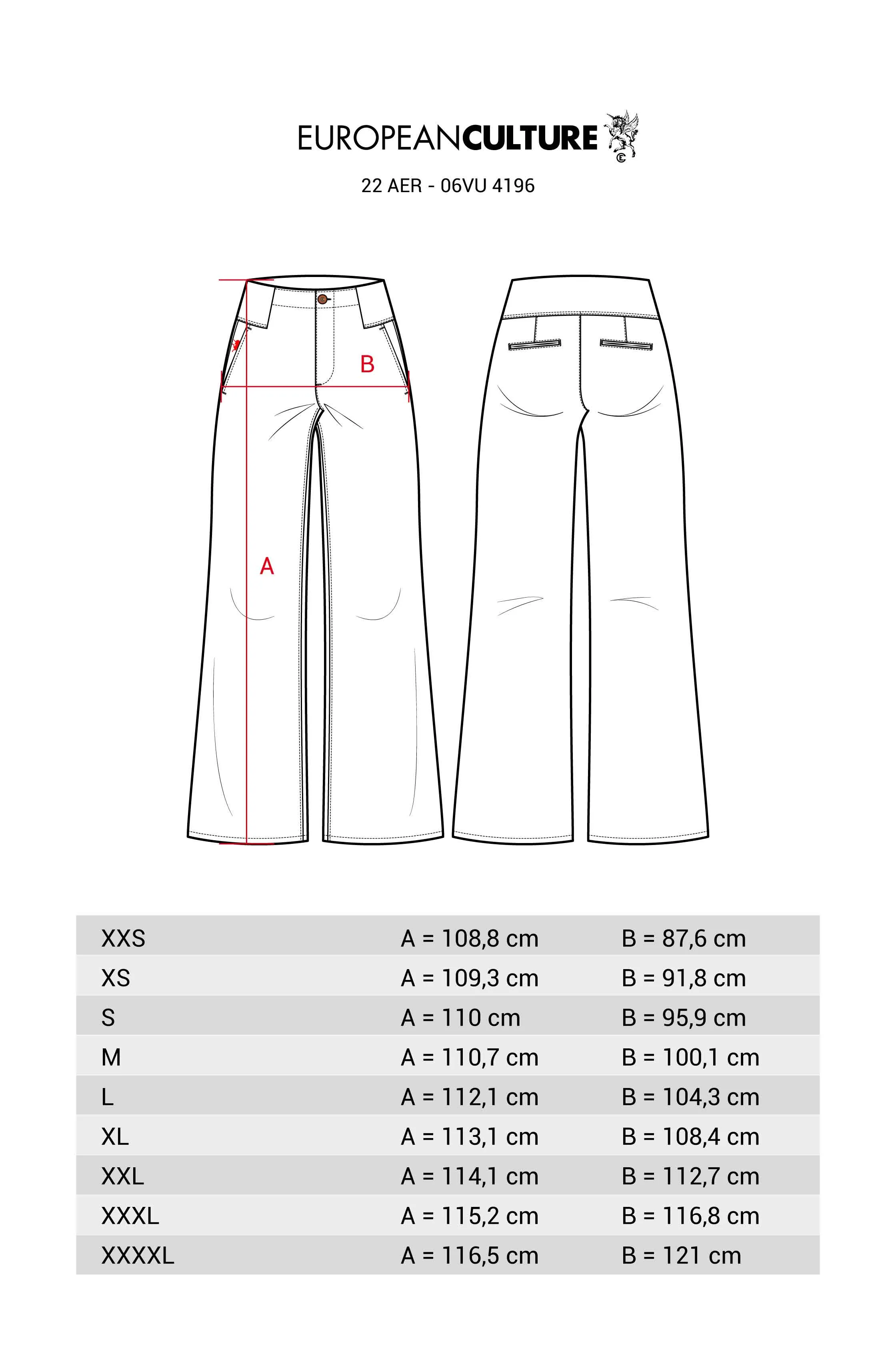 High-Rise Denim Pants 06VU 4196