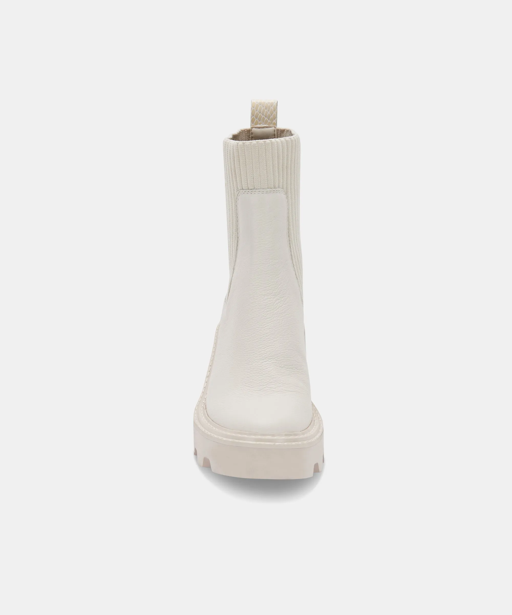 HOVEN BOOTS IVORY LEATHER - re:vita