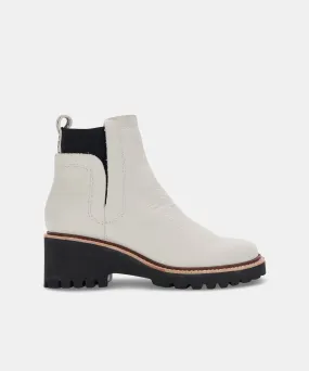 HUEY H2O BOOTS IVORY LEATHER - re:vita