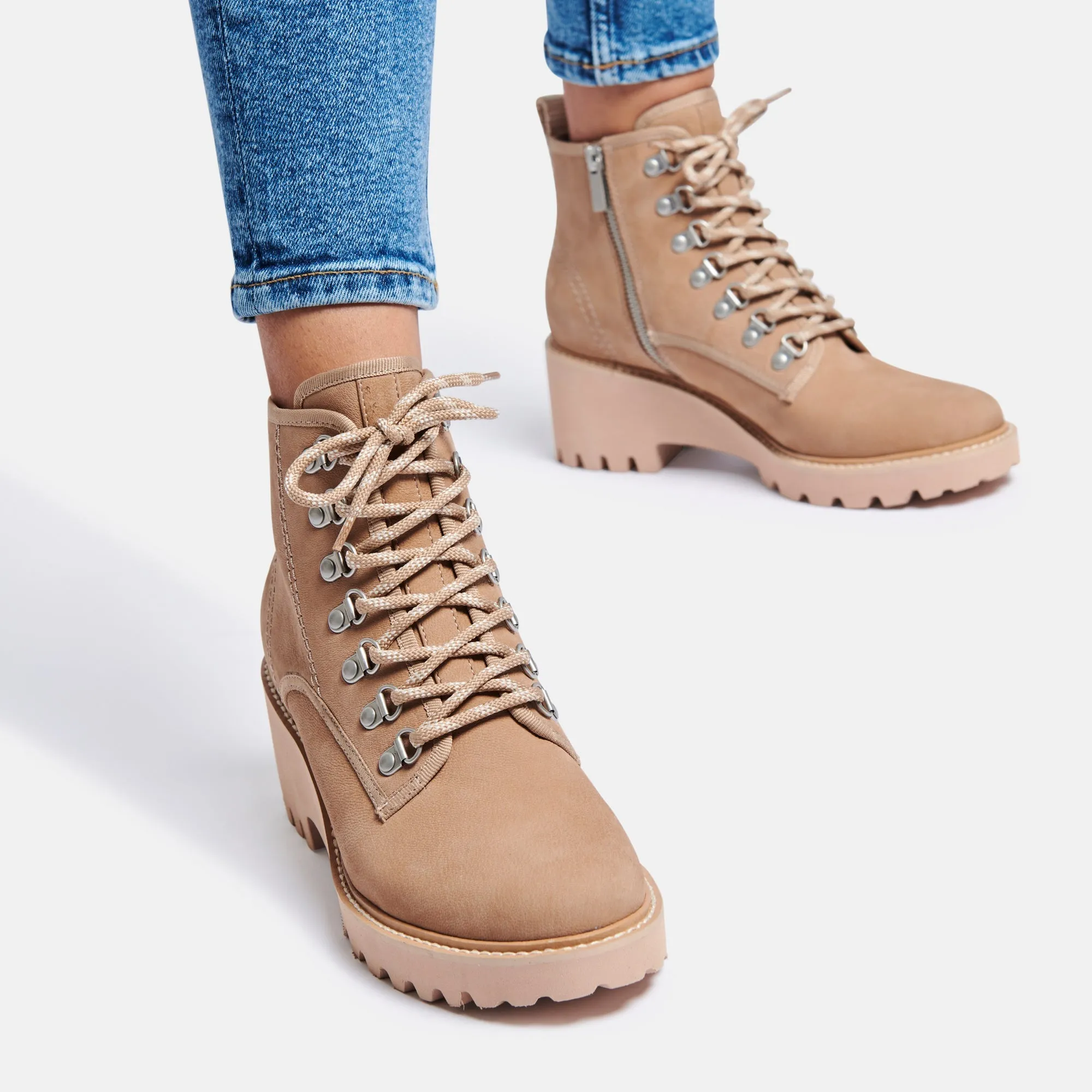 HUEY HIKER BOOTS MUSHROOM NUBUCK re:vita