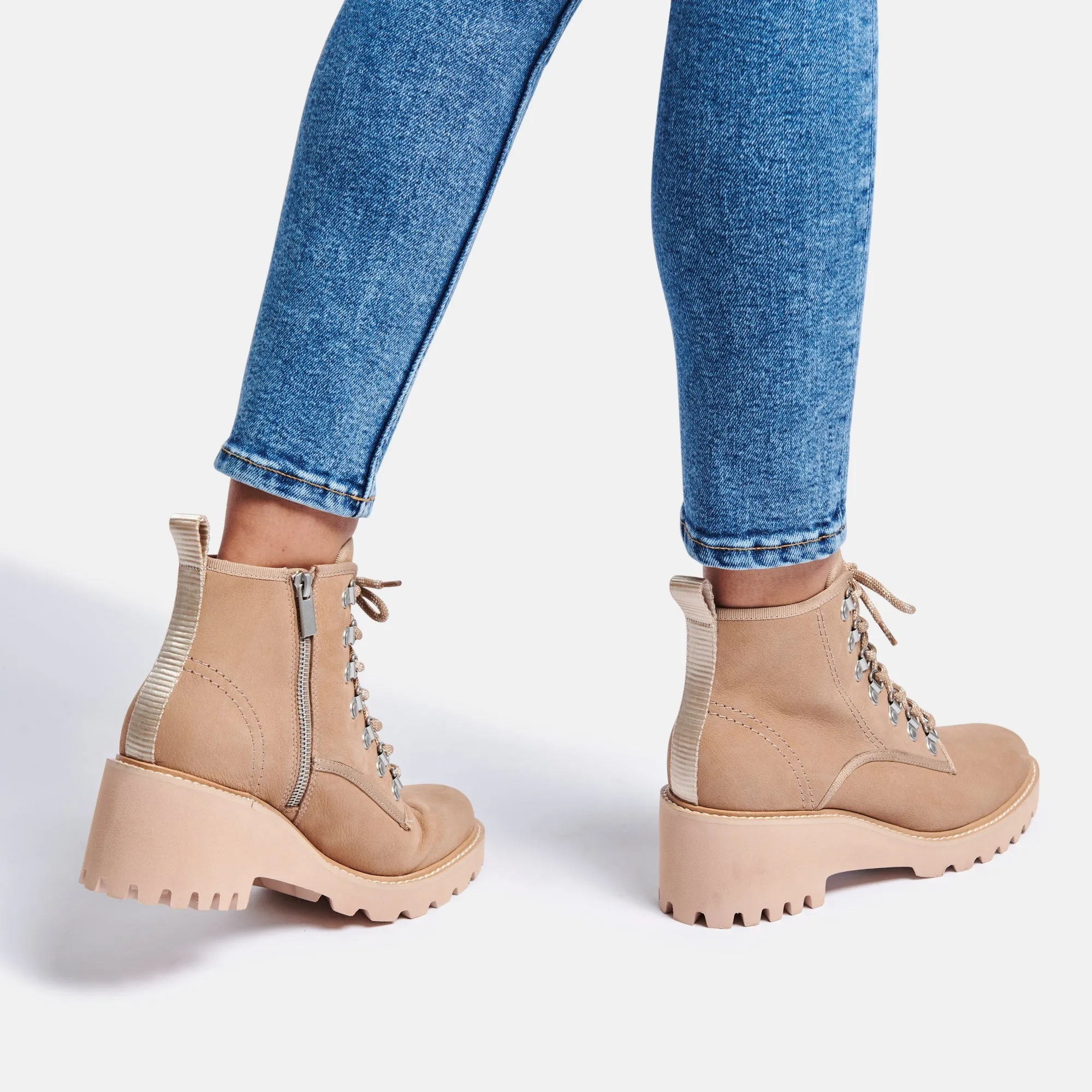 HUEY HIKER BOOTS MUSHROOM NUBUCK re:vita