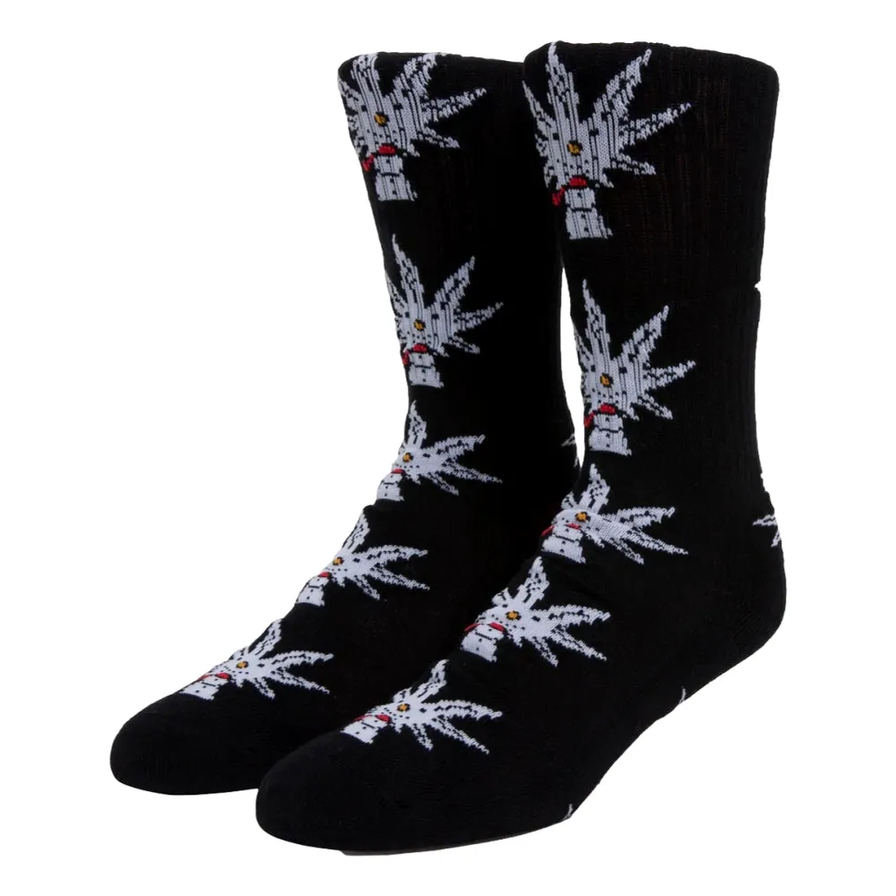 HUF SNOW BUDDY SOCK-BLACK