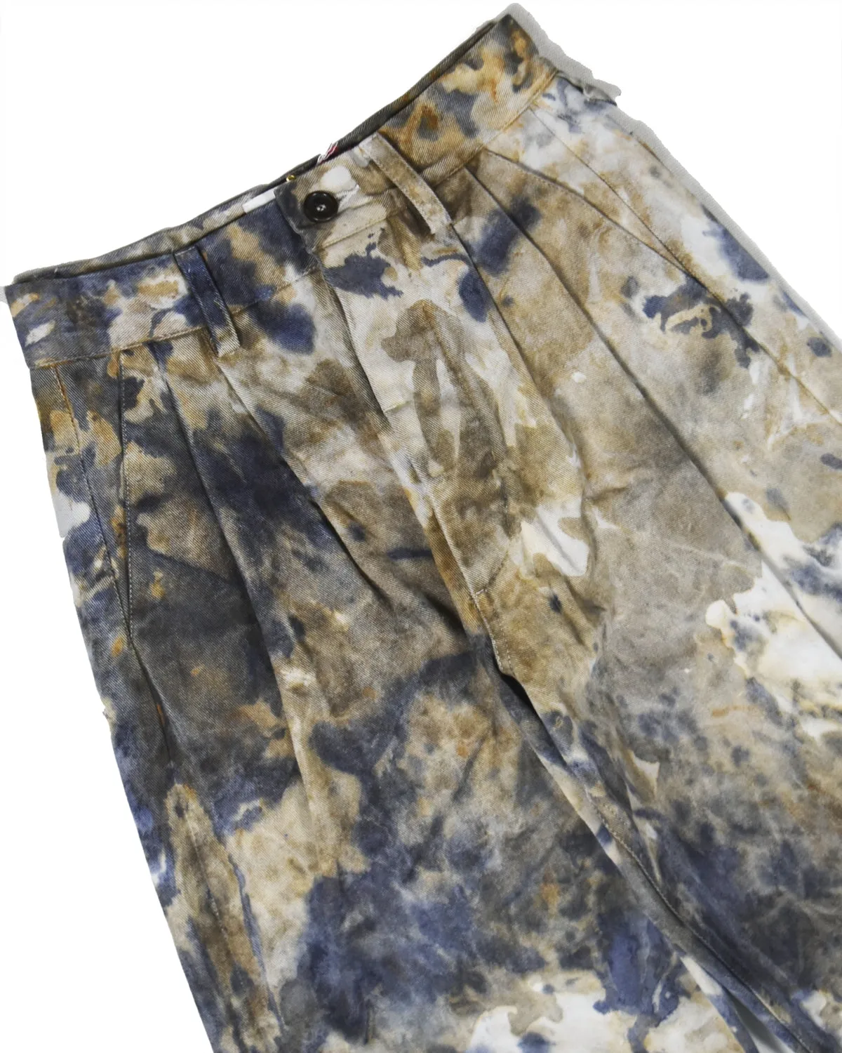 Hul le Kes Monet Pant Canvas Indigo Ice Dye