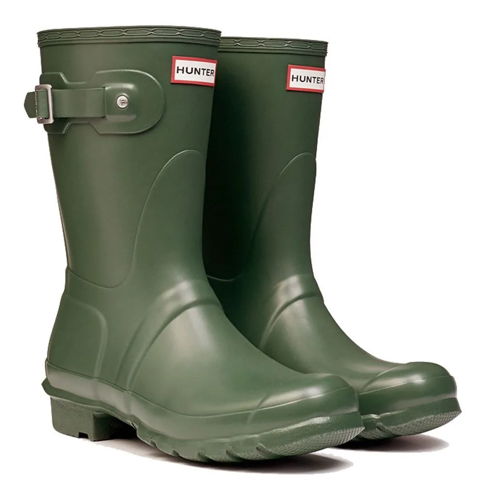 Hunter Original Short Green Womens Boots - UK 5