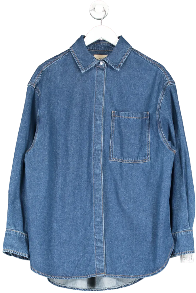 Hush Blue Deanna Denim Shirt UK 10