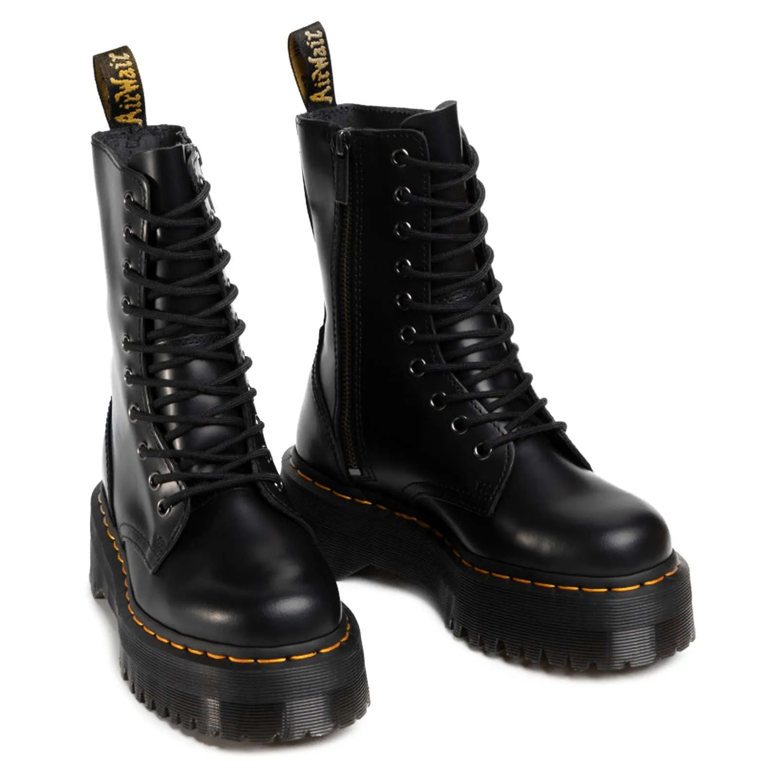 Jadon Hi Smooth Leather Unisex Platform Boots