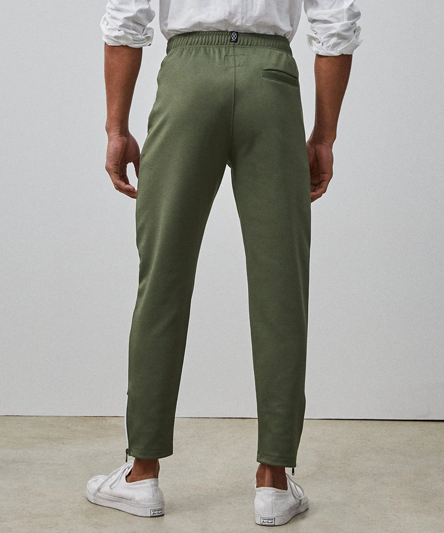 Knit Track Pant in Oak Moss