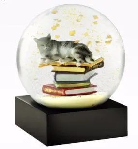 Library Cat Snow Globe