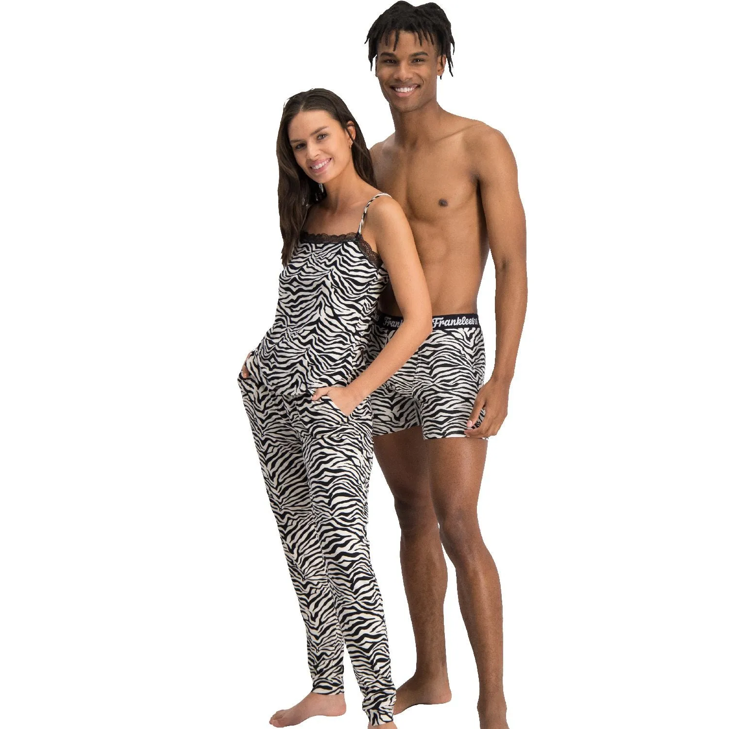 Long Sleep Pants | Super Soft Viscose | Zebra