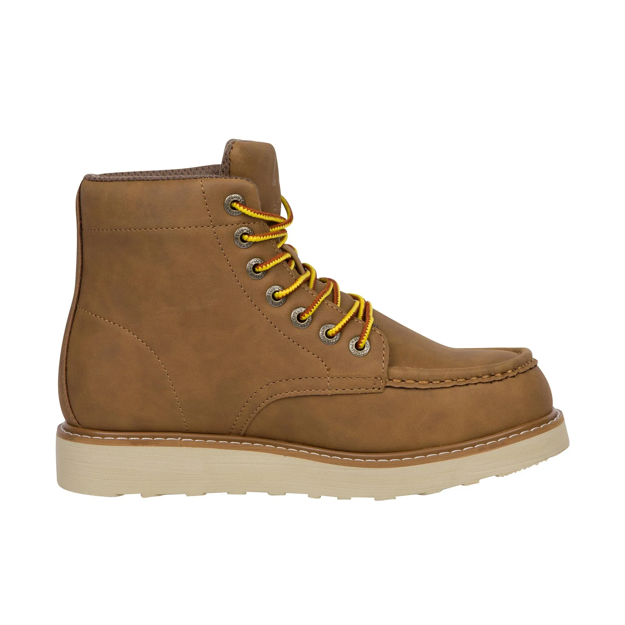 Lugz Monterey Steel Toe Dark Cashew Cream