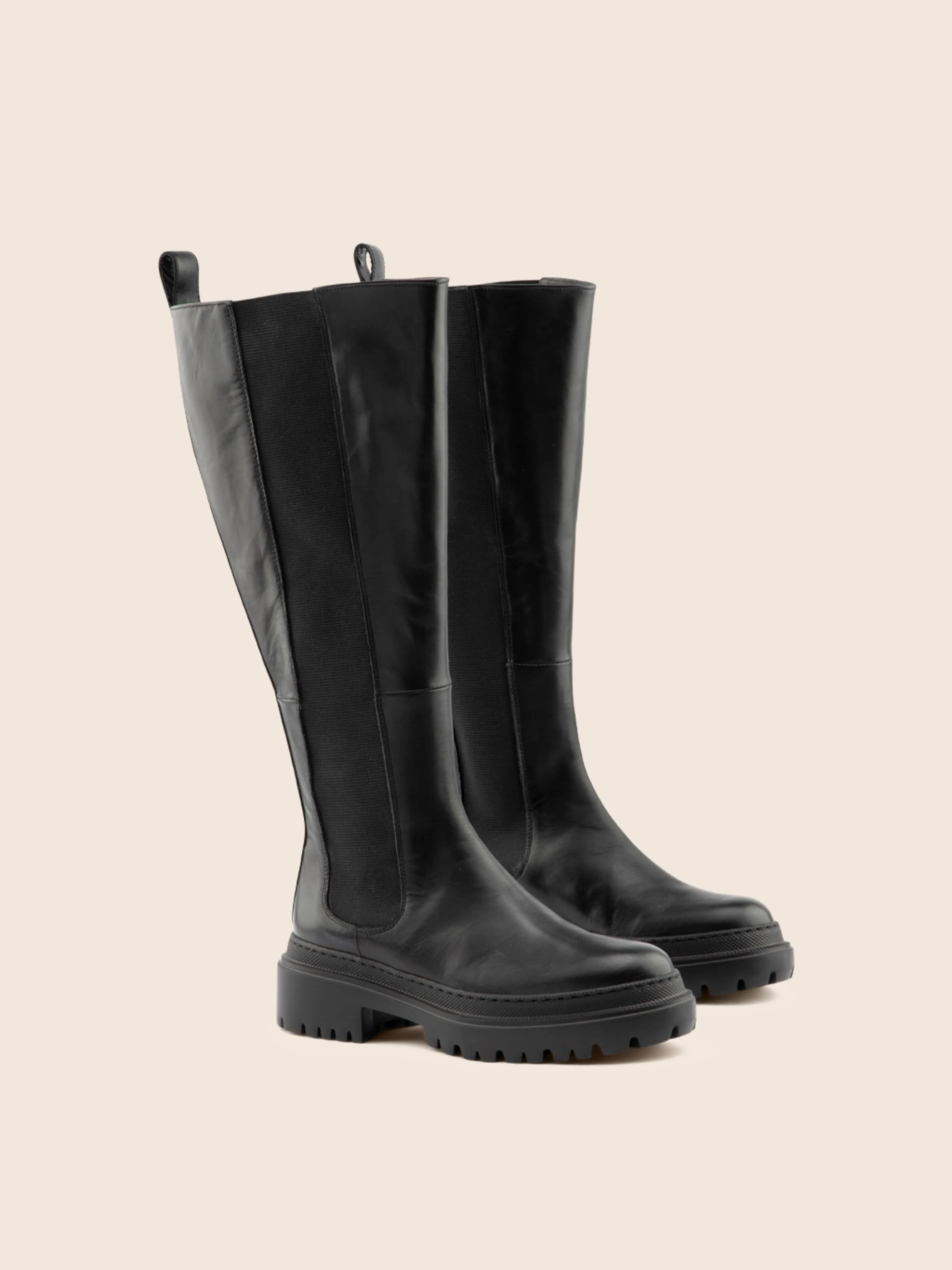 Monza Wide Calf Black Boot