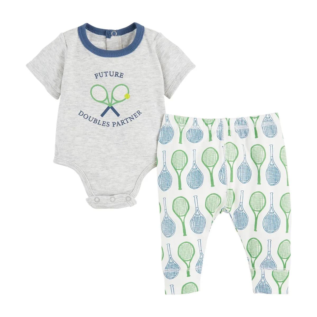 Mud Pie Tennis Crawler & Pant 2pc Set