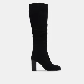 NEKITA BOOTS BLACK SUEDE re:vita