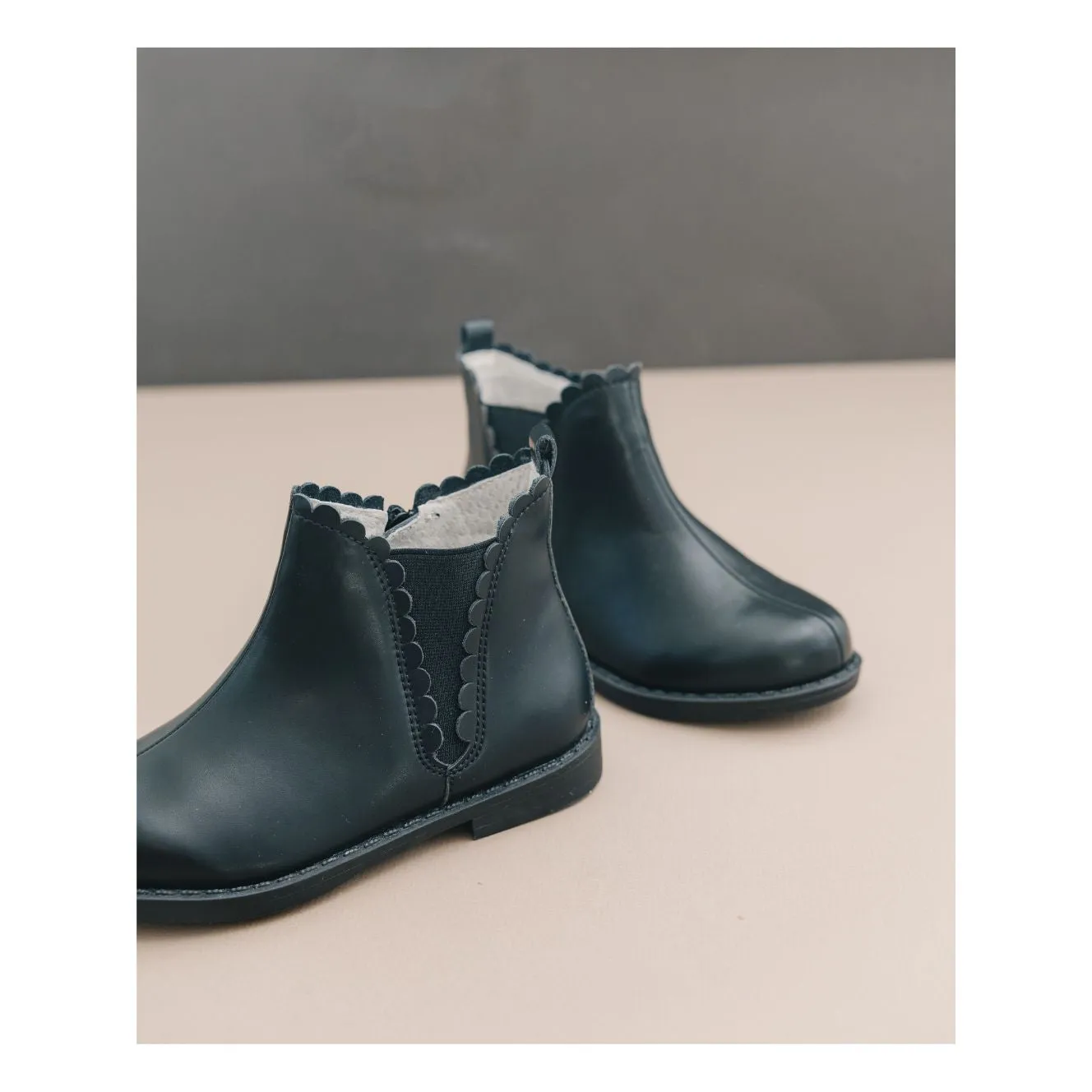 Nicola Scalloped Chelsea Boot