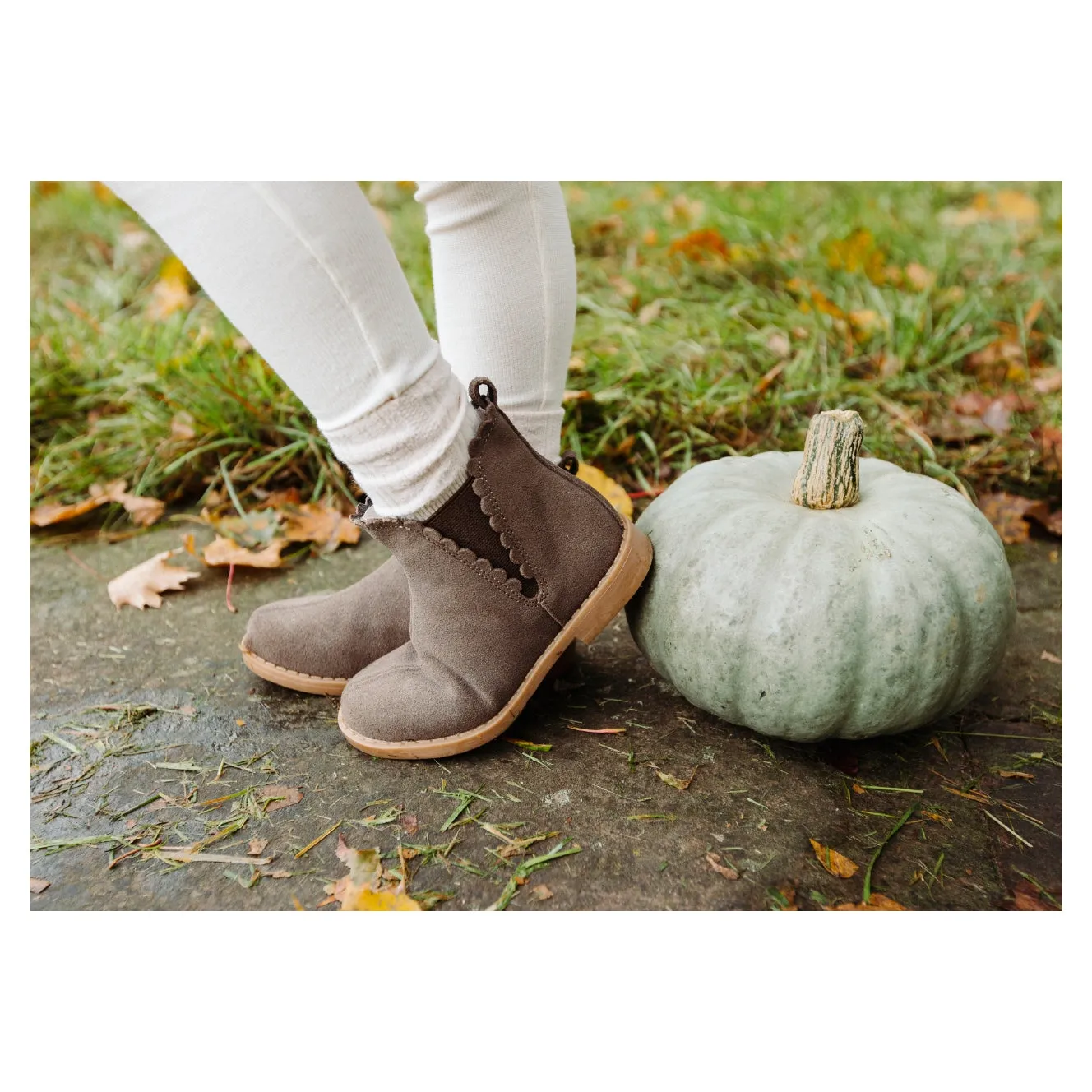 Nicola Scalloped Chelsea Boot