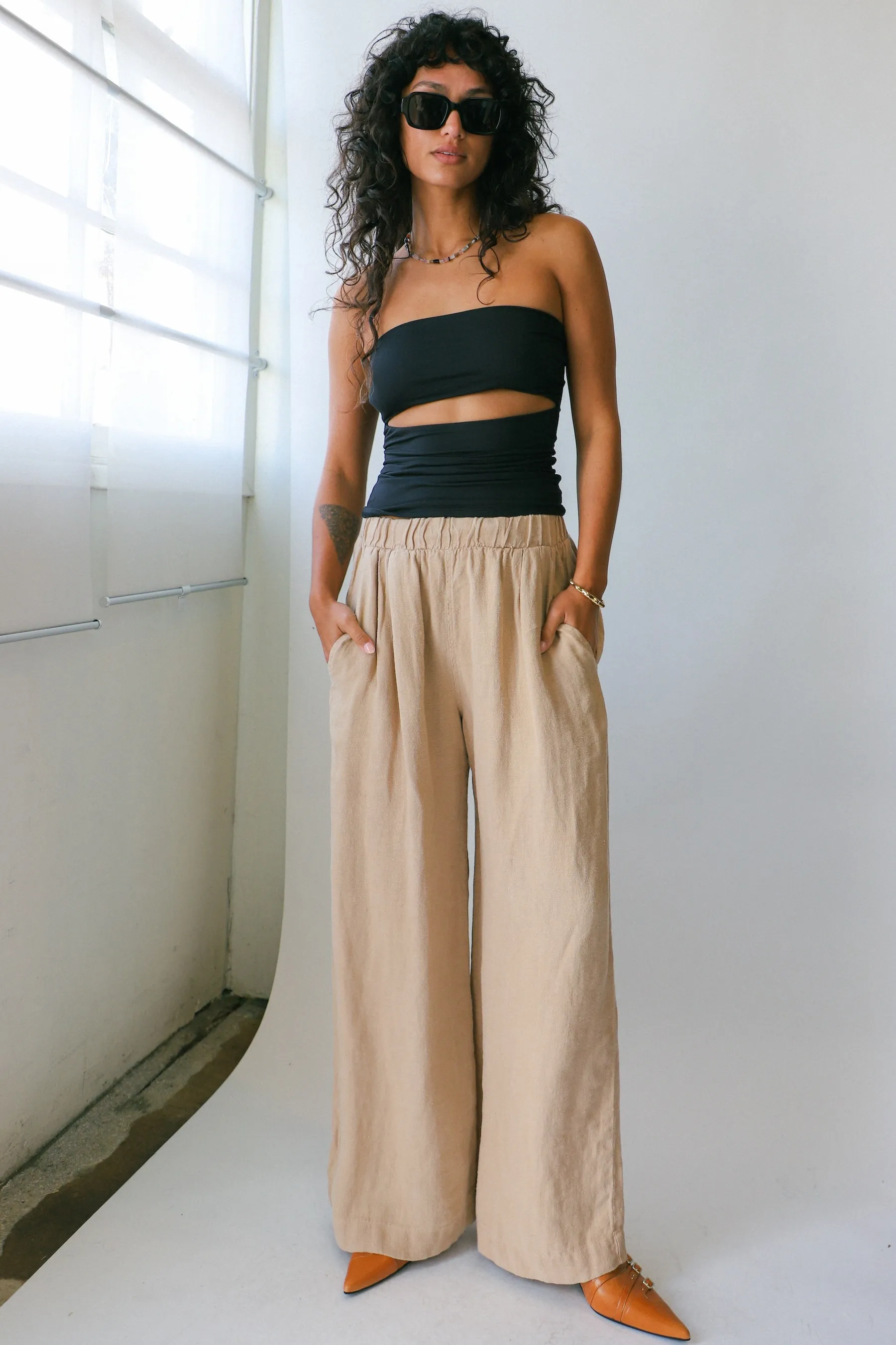 Oat Milk Cambria Pant