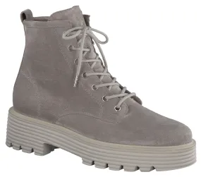 PAUL GREEN  9060 Grey Suede Lace -up Ankle Boot