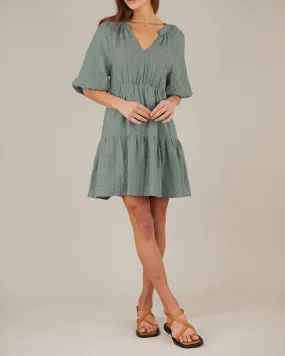 Pila Linen Mini Dress - Khaki