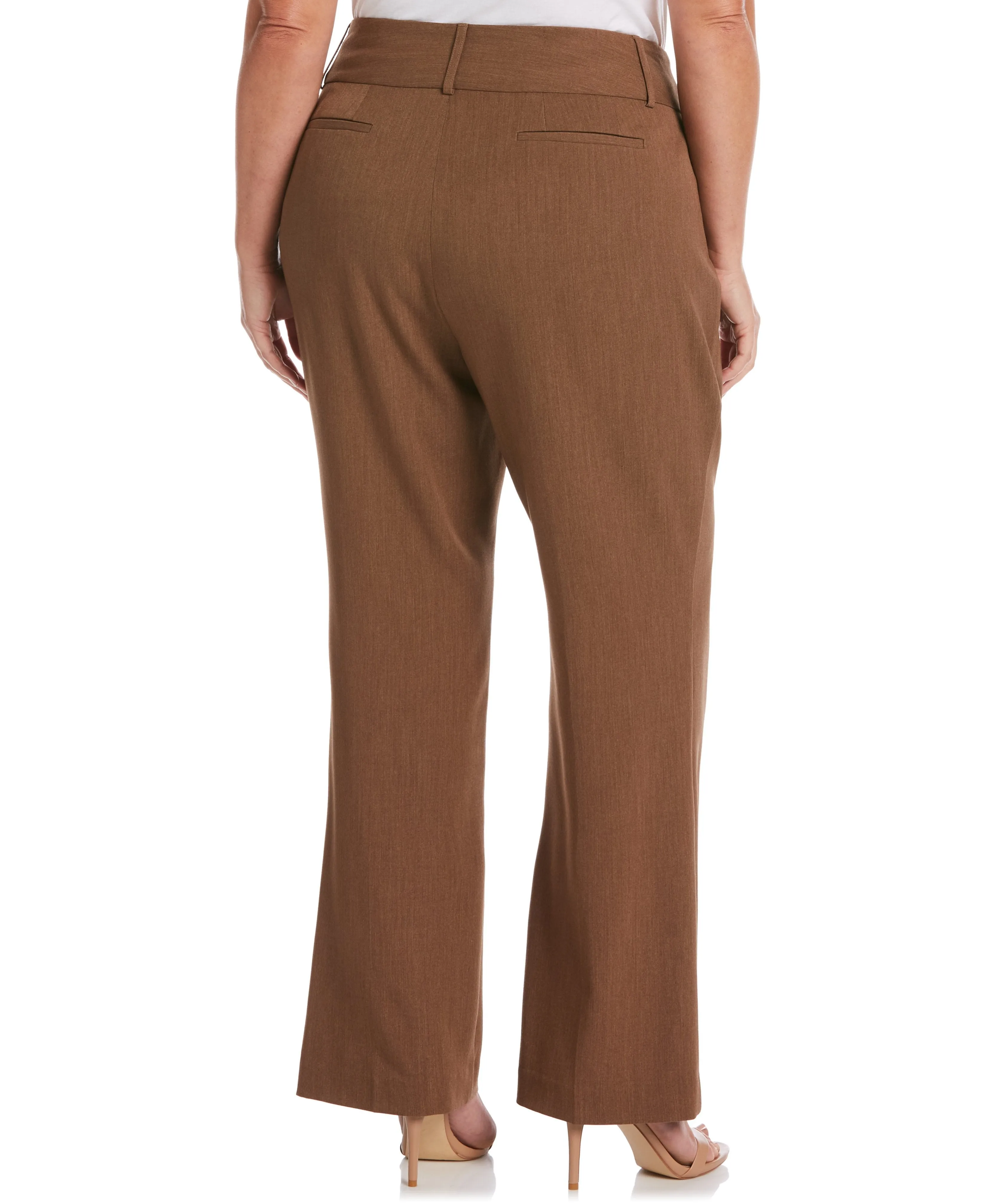 Plus Size Gabardine Bootcut Pant - Curvy Fit