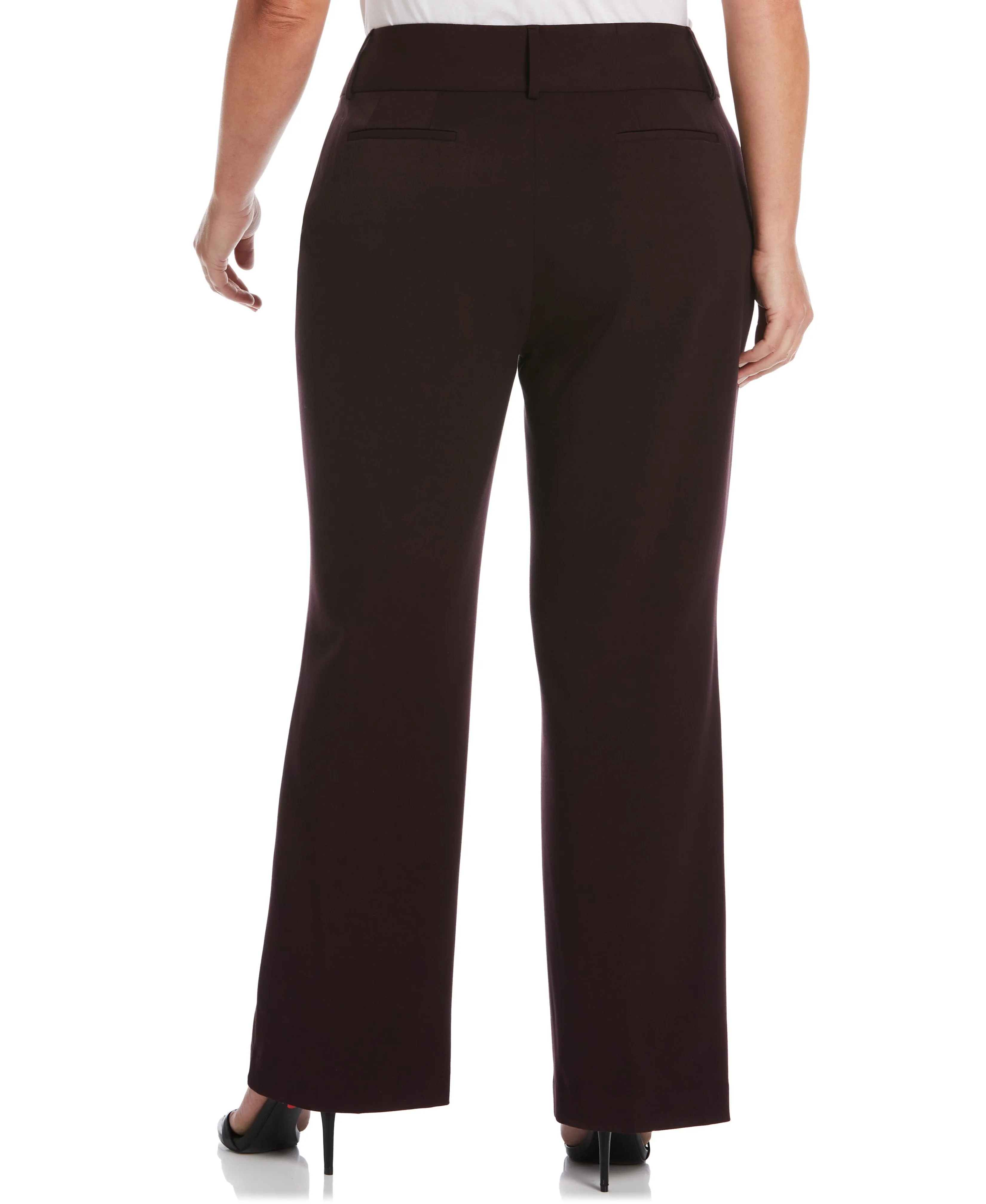 Plus Size Gabardine Bootcut Pant - Curvy Fit