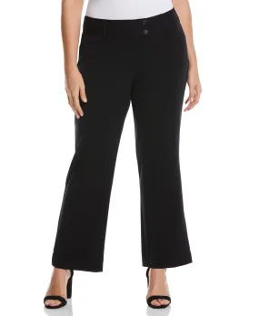 Plus Size Gabardine Bootcut Pant - Curvy Fit