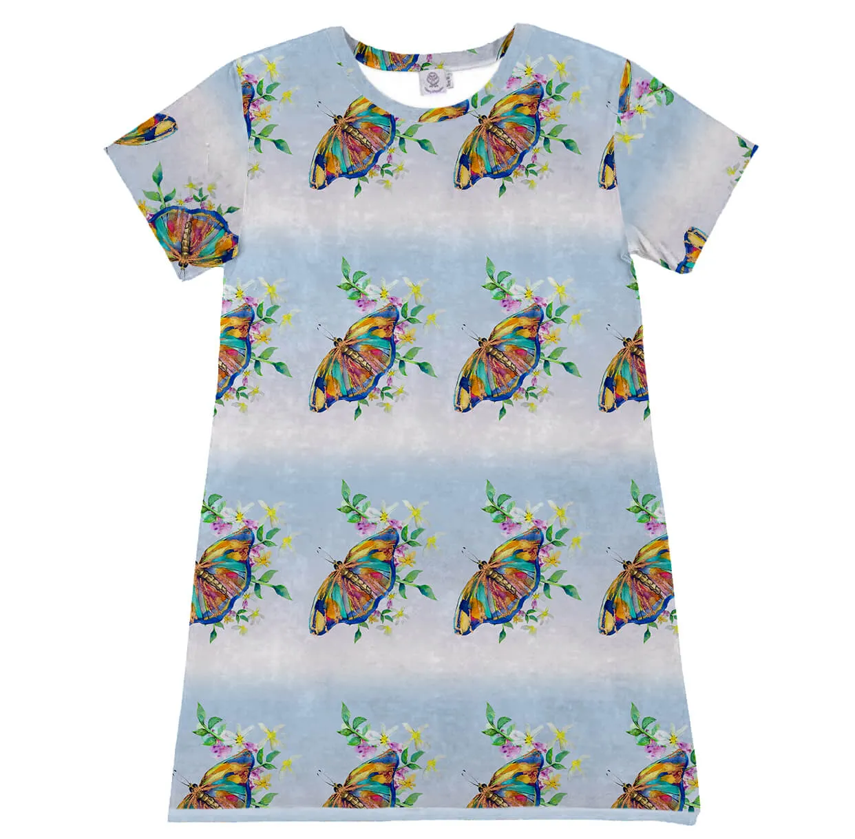 PREORDER Wildflower Butterfly Women's Tee Shirt Dress (Ships w/c 16th Sept)