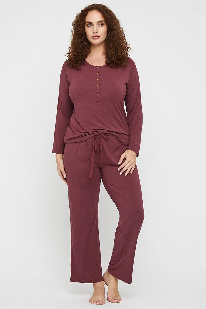 Relax PJ Pants - Burgundy