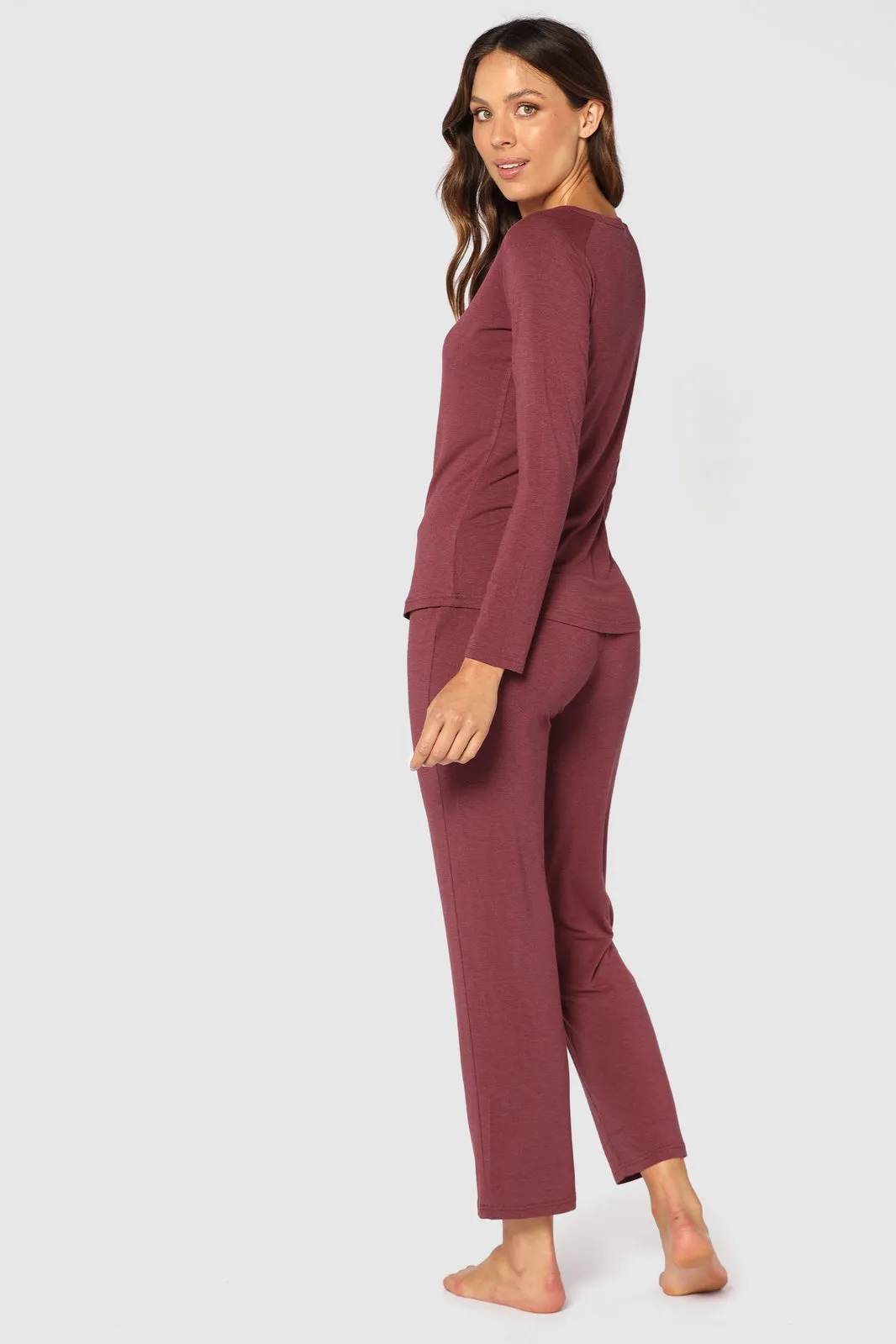 Relax PJ Pants - Burgundy