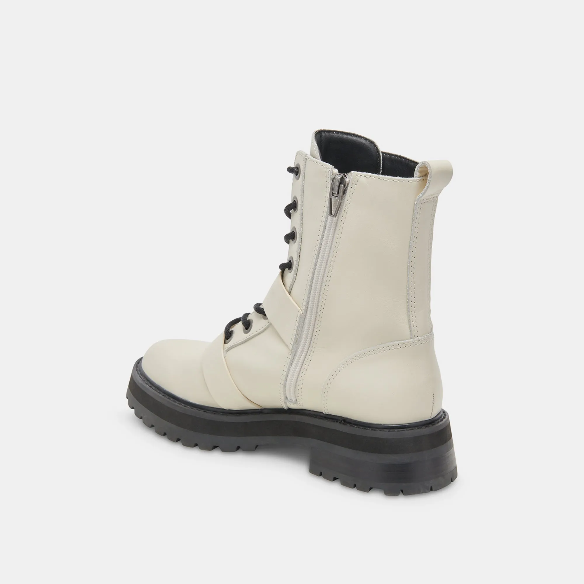 RONSON BOOTS OFF WHITE LEATHER