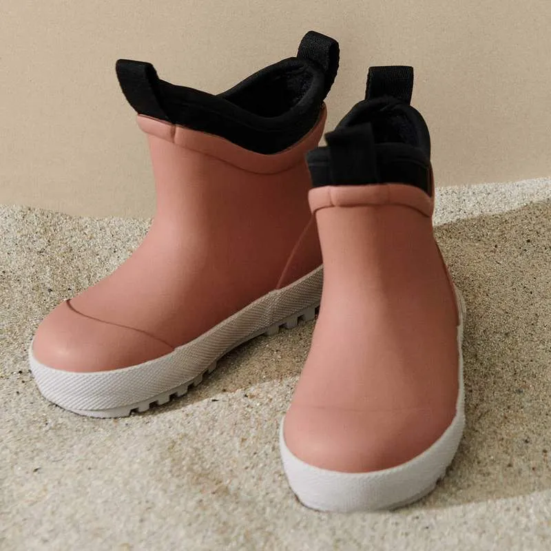 Ruby Hybrid Warm Rain Boots-Tuscany Rose