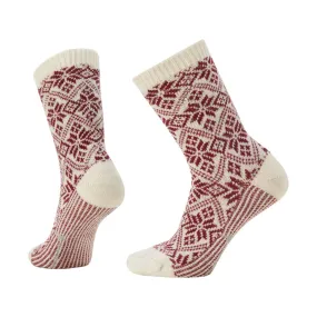 Smartwool Women's Everyday Traditional Snowflake Full Cushion Crew Socks - Moonbeam