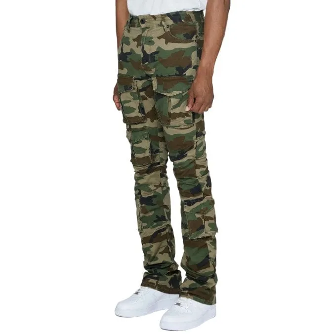 Smoke Rise Stacked Utility Pocket Twill Pants (Wood Camo) JP23539