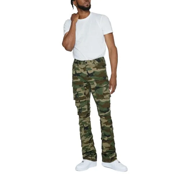 Smoke Rise Stacked Utility Pocket Twill Pants (Wood Camo) JP23539