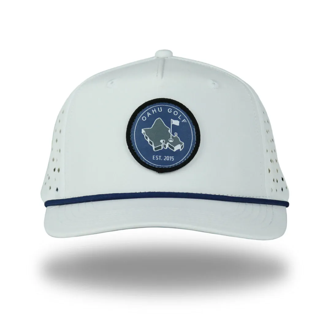 Snow Cap Fade - OGA 5 Panel Snapback - Snow Cap White