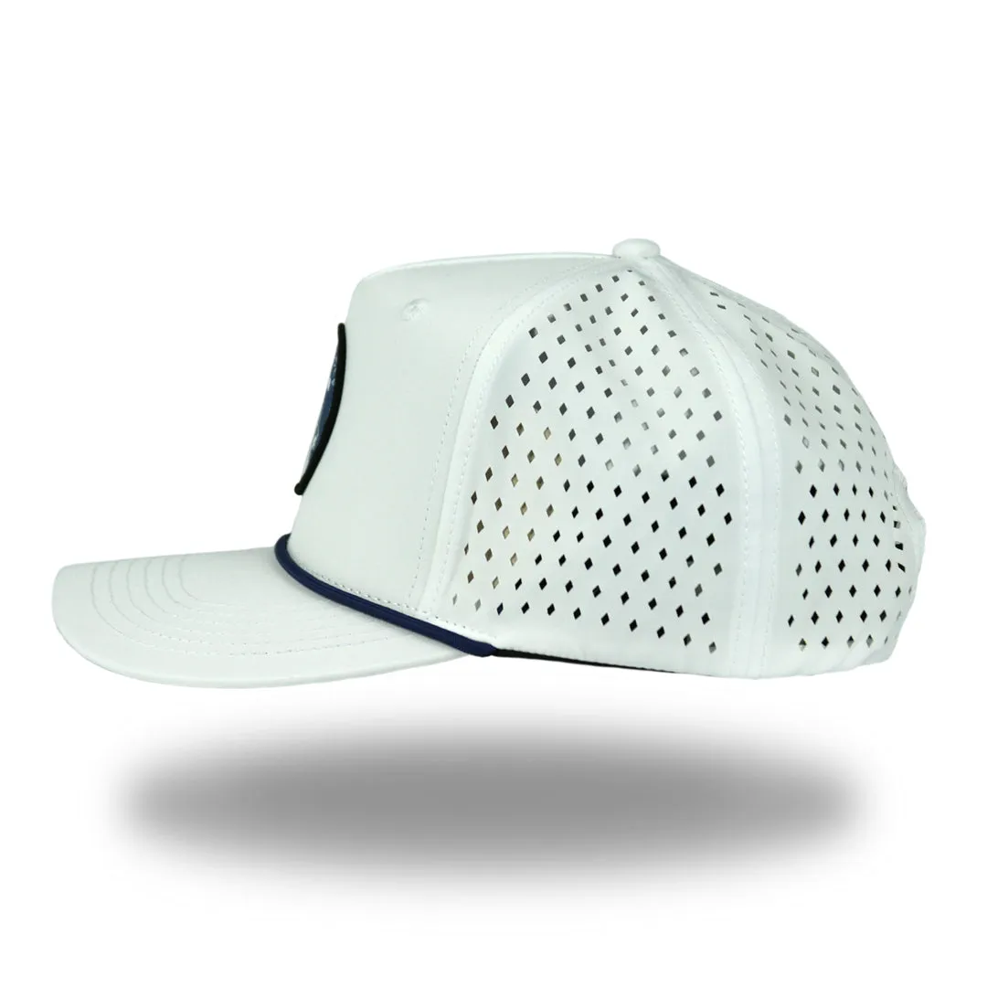 Snow Cap Fade - OGA 5 Panel Snapback - Snow Cap White