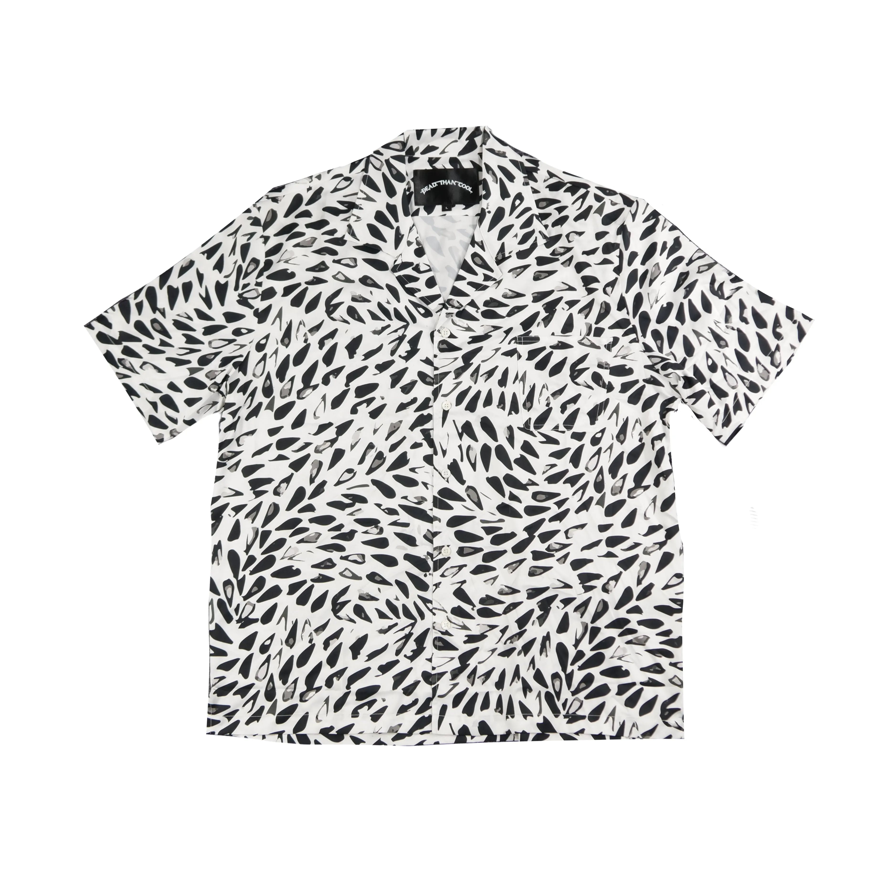 SNOW LEOPARD SILK SHIRT