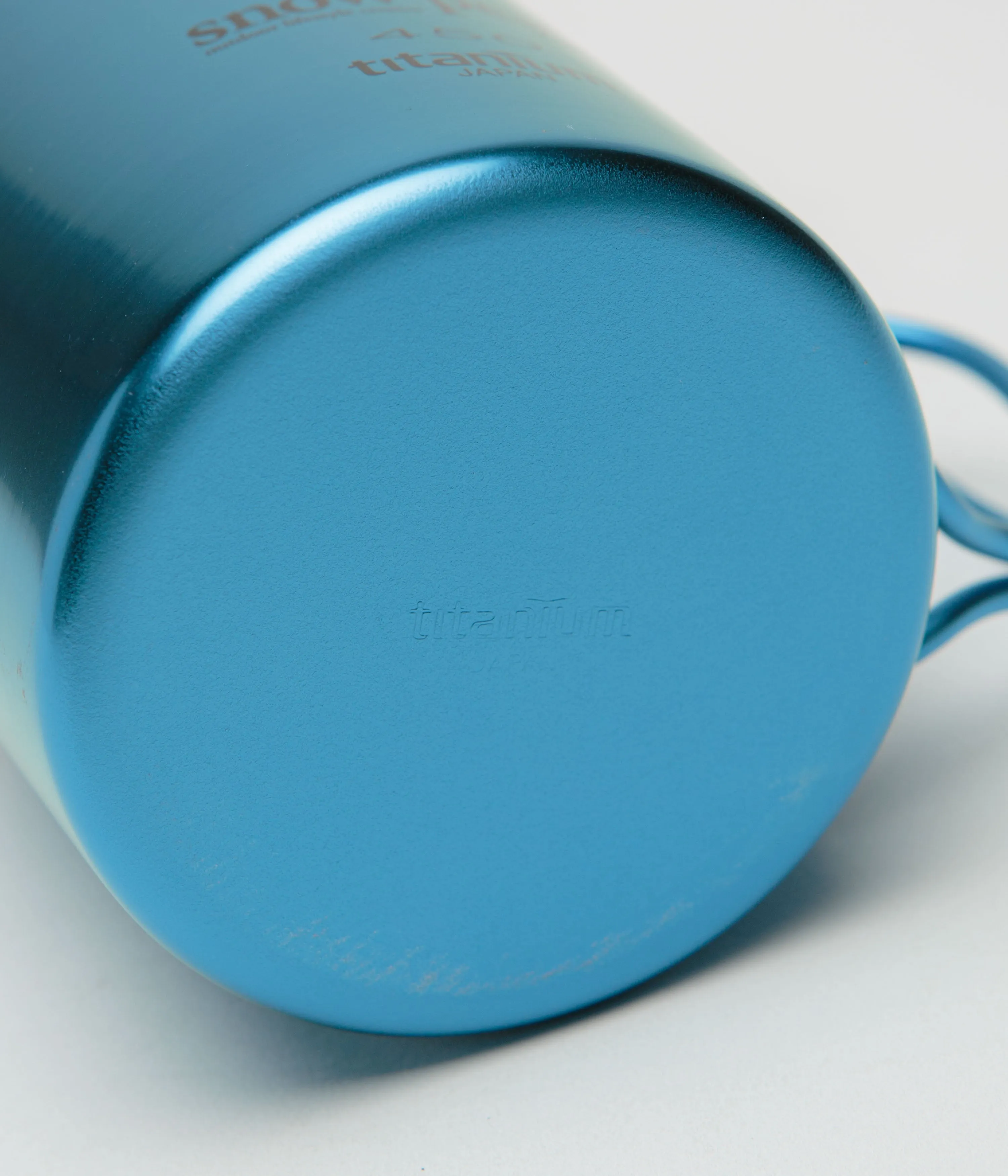 Snow Peak Titanium Single Wall 450ml Mug - Anodized Blue