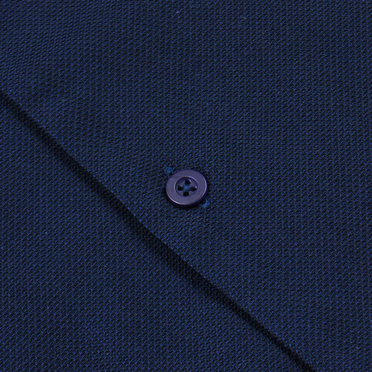 Sunspel - Short Sleeve Collar Shirt - Navy