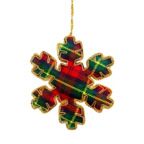 Tartan Snowflake Ornament