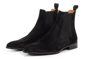 The Dean Chelsea Boot - Nero Suede