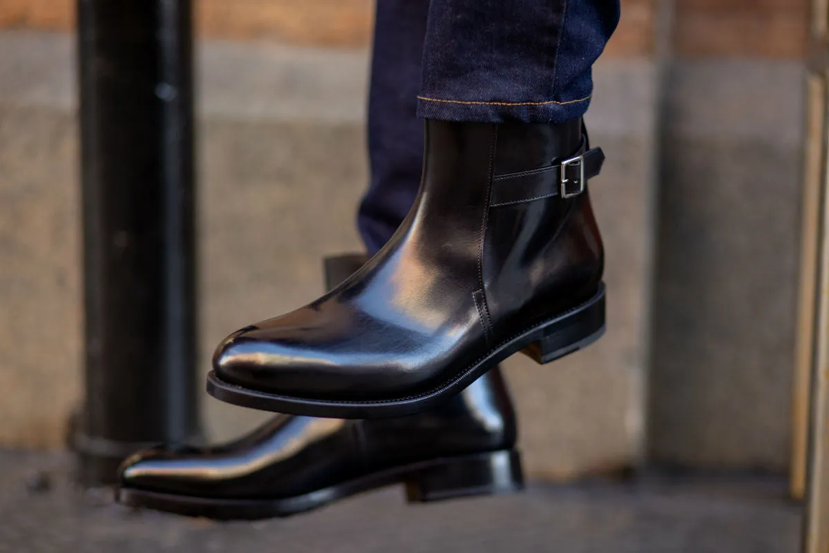 The Drake Buckled Boot - Nero