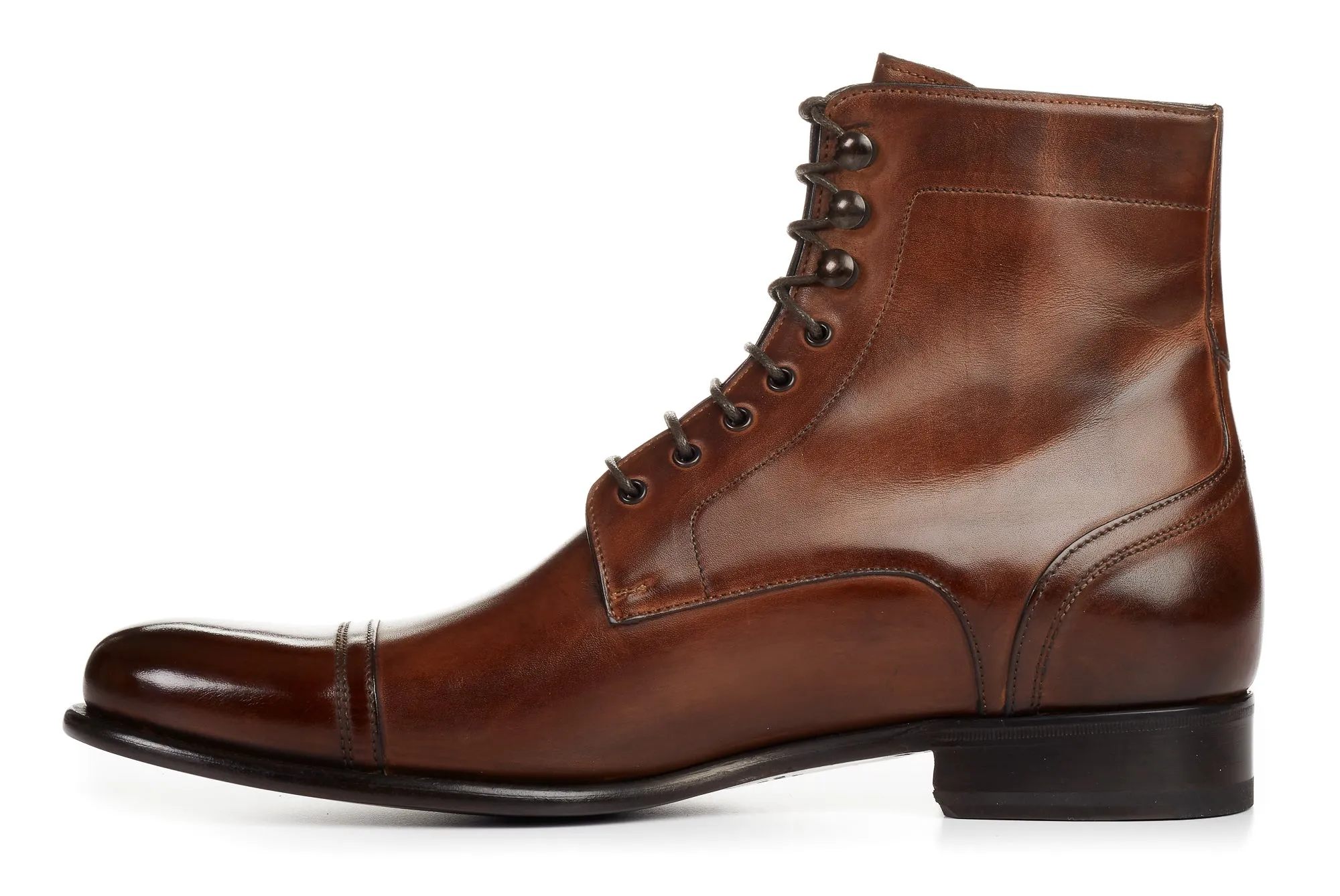 The Jackman Cap-Toe Boot - Brown