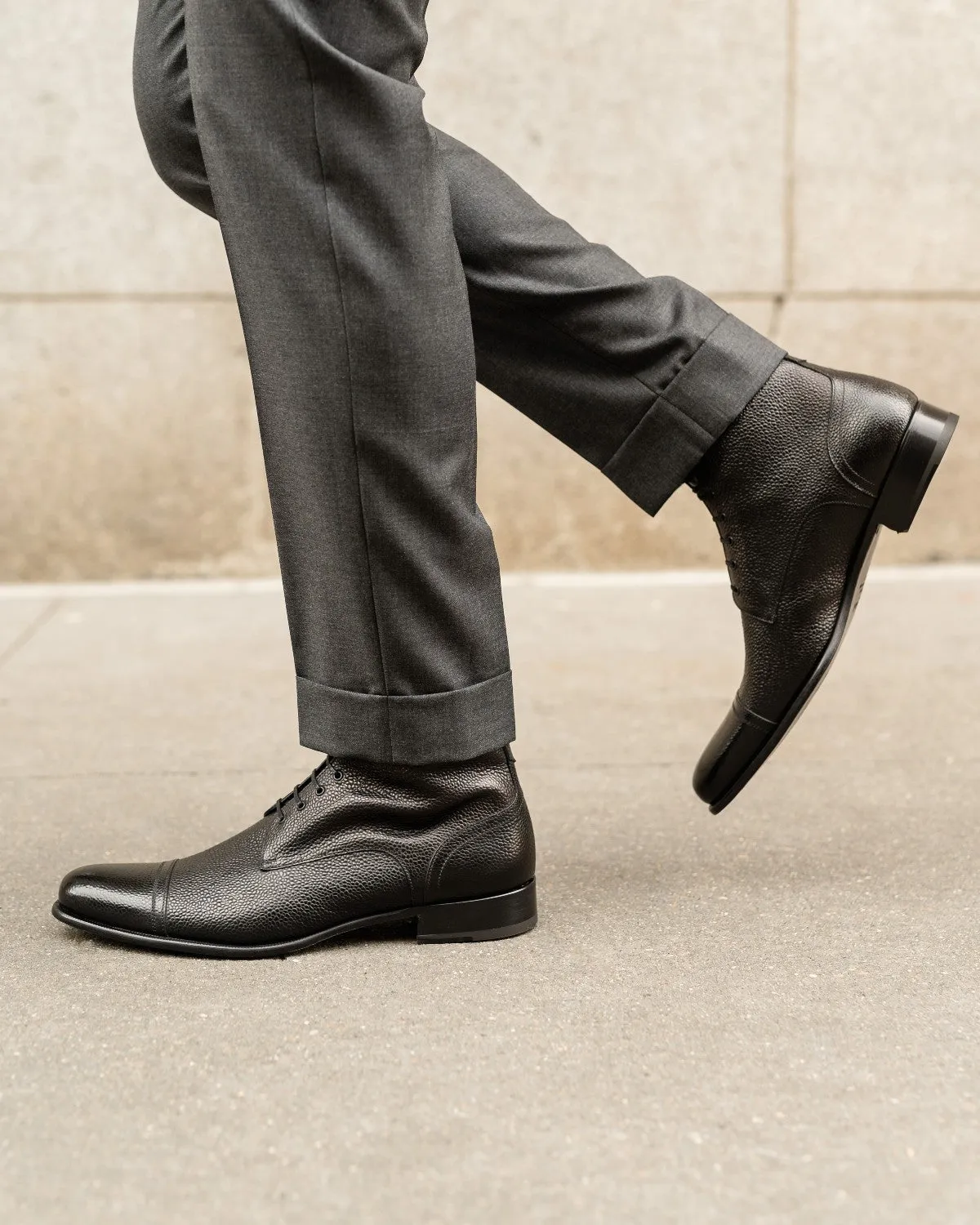 The Jackman Cap-Toe Boot - Nero