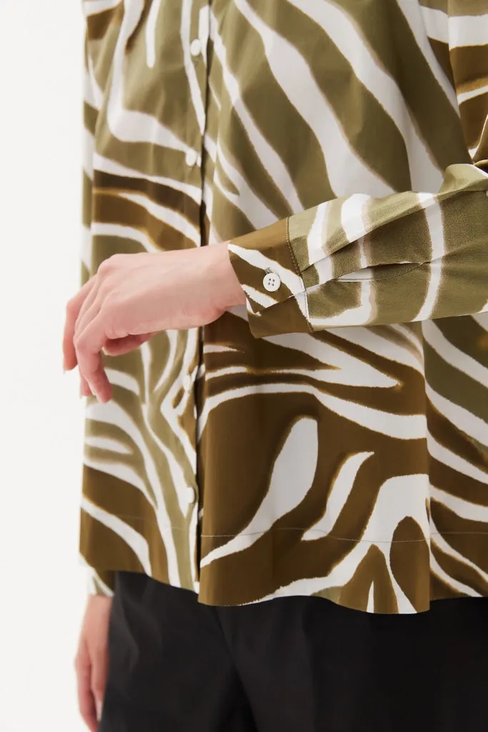 Tirelli - Print Button Up Shirt - Monstera Print