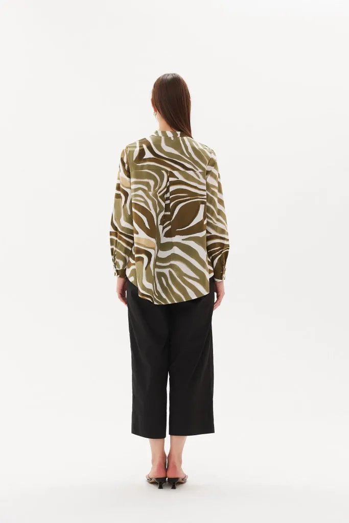 Tirelli - Print Button Up Shirt - Monstera Print