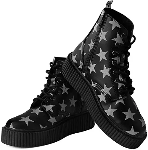 T.U.K BLACK/GLOW STAR CASBAH CREEPER BOOT