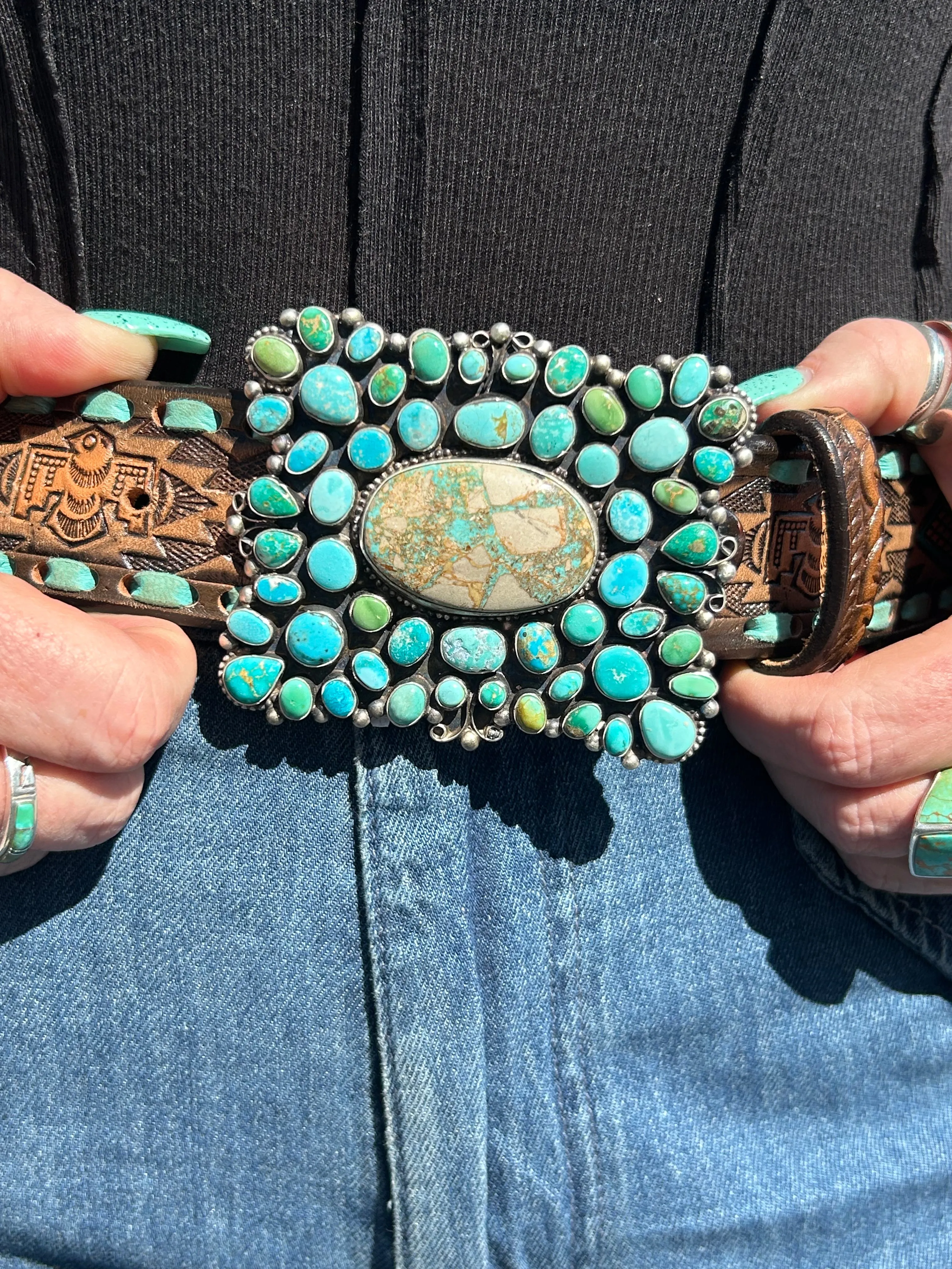 Turquoise Belt Buckle