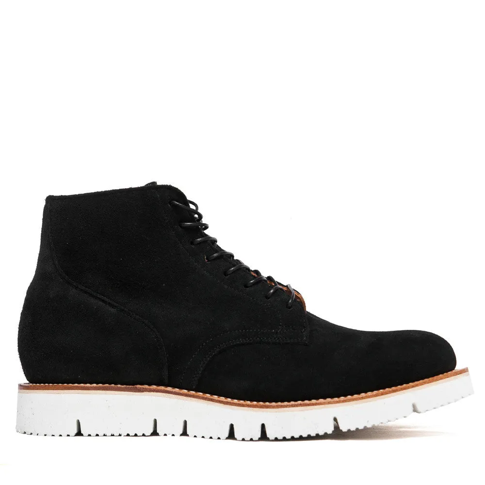 Viberg Black Calf Suede Service Boot